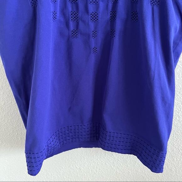 Athleta Namaste Support Tank Blue Stretch Strappy Small Yoga Outdoor Gym Small - Picture 9 of 10